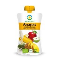 Ovocná pena ananás banán jablko 120 g BIOFOOD BIO