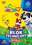 TECHNICKÝ ŠKOLSKÝ BLOK, FAREBNÝ A4 170G 10K