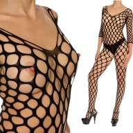 SEXY BODYSTOCKING ROZTOMNÁ RYBIČKA S VEĽKÝMI OČAMI