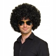 KARNEVALOVÁ PÁRTY ČIERNE KUČERATÉ VLASY AFRO Parochňa