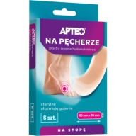 Náplasti na pľuzgiere Medium Apteo Care 6 kusov 30 x 60 mm