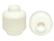 Lego New Head White White (Plain) bez potlače 3626c