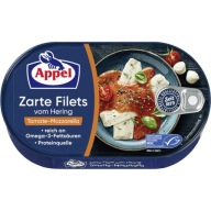 Filety zo sleďov v paradajkovej omáčke s mozzarellou Appel 200g.