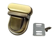 Zapínanie na zips na aktovkovú tašku 26/30 mm staré zlato