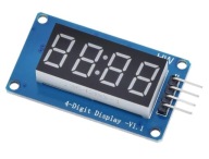 345 4-miestny LED displej TM1637 Červený