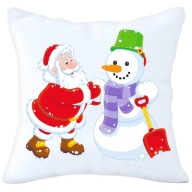 DEKORATÍVNY VANKÚŠEK 40x40 VIANOČNÝ SANTA