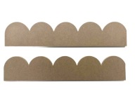 Ozdobný volán 30cm MDF 10mm trofast dekorácia