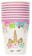 UNICORN papierové poháre Unicorn Birthday Party 250ml 6ks.