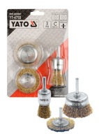 DRÔTENÁ KEFA S DRŽENKOU 3 KS. YATO YT-4755