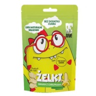 BANÁNOVÉ želé s chrumkami, prírodné, 35g BeRaw kids