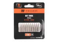 Bit TORX 25 mm T10 (SADA 10 KS) TEGER