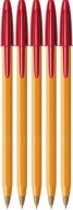 Bic Orange Original jemné červené pero x5