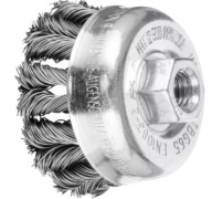 PFERD 65mm pletená hrnčeková kefa M14, oceľ