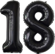Narodeninové balóny osemnásť 18, veľké, 100 cm
