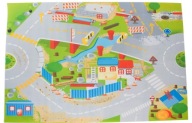 Podlahová rohož so stavebnými autami 120x80cm