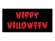 Halloween plagát Krvavý Halloween - 70x33 cm
