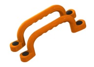 SLNKO - IHRISKO RÚČKY 240 mm - 2 ks SO SKRUTKAMI ORANŽOVÁ BK