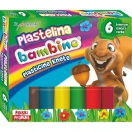 Bambino plastelína, 6 farieb, okrúhla