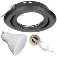 POHYBLIVÁ HALOGÉNOVÁ LAMPA + GU10 5W NEUTRÁLNA LED ŽIAROVKA 4000K + ZÁSUVKA