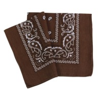 BANDÁM, BANDANA, ZÁBAVKA, ŠÁLKA, HNEDÁ