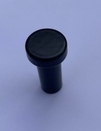 Nástenný nástenný vešiak PIN, jednoduchý, čierny, H30