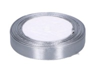 Saténová stuha 1,5cm x 25Y, šedá