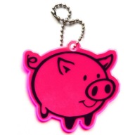 REFLEXNÝ PRÍvesok GADGET REFLEXNÝ PRÍvesok KĽÚČENKA RUŽOVÉ PIG