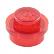 Lego 1x1 okrúhly 1ks Trans Red 4073 3005741 NOVINKA