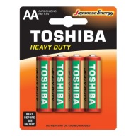 4x TOSHIBA HEAVY DUTY R6 AA batérie
