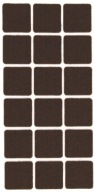 STAROSTLIVOSŤ O PODLAHU samolepiace plsti 30 x 30 mm HNEDÁ