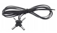 Napájací kábel, zástrčka DC Jack, 1,8 m (1531)