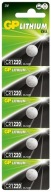5x GP CR1220 lítiová batéria 3V 36mAh LITHIUM CELL