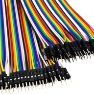 Drôty káble 40 ks 20 cm prepojky Samec - Samec Arduino Raspberry GPIO