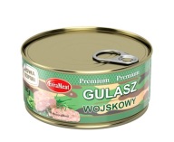 VOJENSKÝ DUŠENÝ BRAVČOVÝ, konzerva EvraMeat 300g