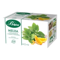 BiFix Bylinný a ovocný čaj Melisa s pomarančom a citrónovou trávou, 20x2g