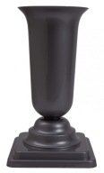 VÁZA NA STOJANKU DAMA (1) STRIEBORNÝ PLAST 27 CM