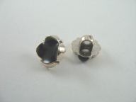 Plastový zlatý gombík s čiernym stredom, 11 mm, 2 KS