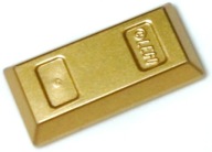 LEGO 99563 gold BAR metalická zlatá (1g) 1 ks.