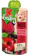 KUBUŚ Baby Mousse Apple Cierna ríbezľa Cvikla 100 g