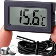 LCD elektronický teplomer s digitálnou sondou do autoakváriovej pece