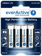 everActive LR6 AA PRO alkalické batérie 4 ks.