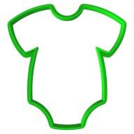 Vykrajovač na sušienky Baby Shower Body 1 9cm