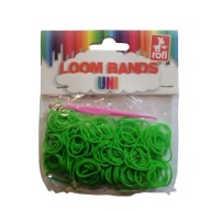 Gumičky na výrobu náramkov, DIY doplnky, zelené 200+