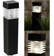 LED solárne svietidlo Lucerna Záhradné svietidlo ČIERNA