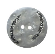 GOMBÍKY KABÁT GOMBÍK 33 mm - BIELY