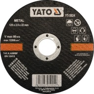 Kovový rezací kotúč 125x2,5x22 mm YT-5924 YATO