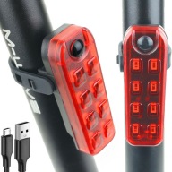 Lampa, zadná cyklistická lampa USB 300lm - LED