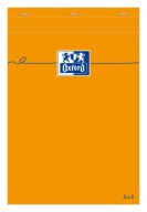 ZÁPISNÍK A5/80 KORÁKOVANÝ LIST - ORANŽOVÝ - OXFORD