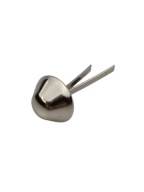 Pukle nôžky, kuforové nožičky, 12 mm, strieborné, 10 kusov