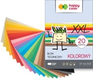 HAPPY COLOR Technický blok A4 PREMIUM 20 farieb